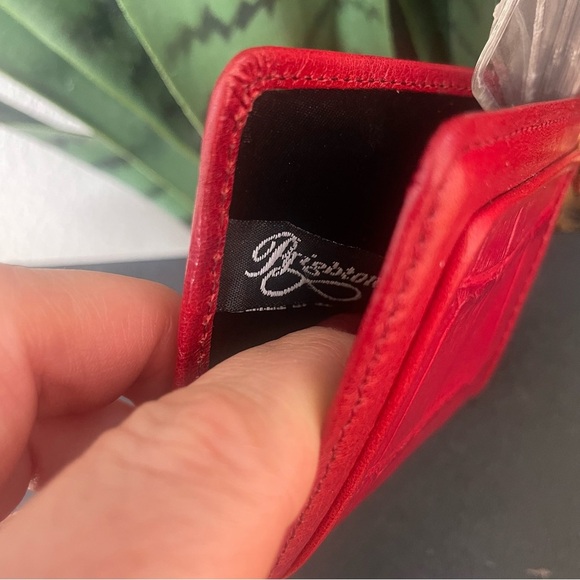 |Brighton|🍒Free🍒 Picture Holder in Lipstick Red Leather Croc with Purse Purchase - Picture 9 of 9